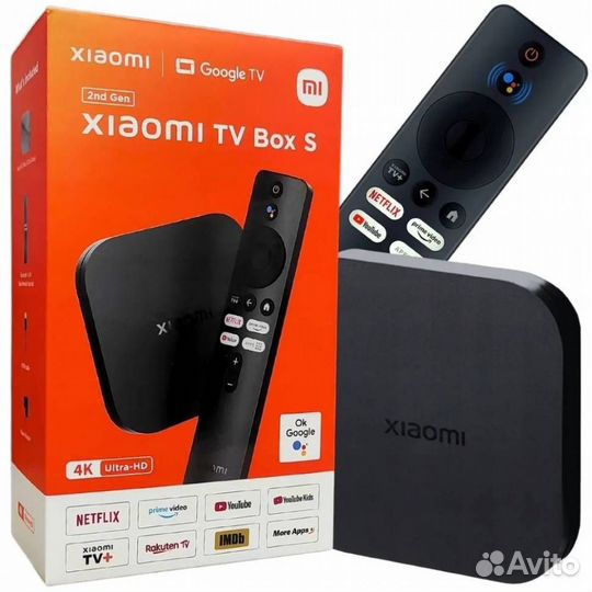 Xiaomi Mi Box S 2nd Gen 4K новая андроид приставка