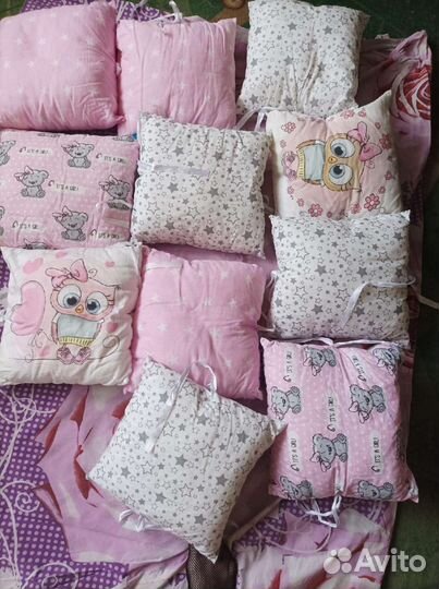 Бортики в детскую кроватку бу