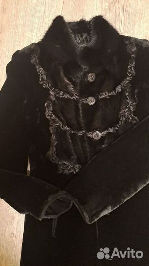 Шуба мутоновая с норкой 42,44