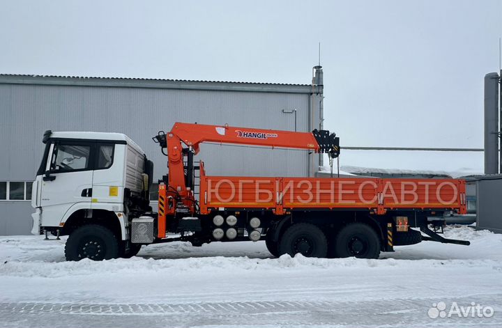 Бортовой грузовик Shacman X3000 с КМУ HANGIL SV, 2024