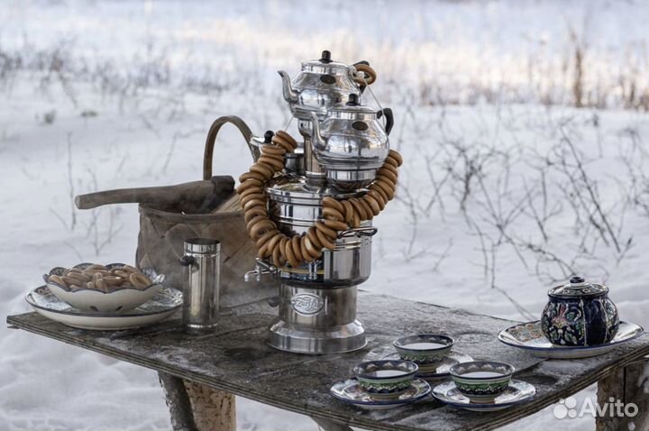 Самовар на дровах, жаровой Турецкий 3,5 л