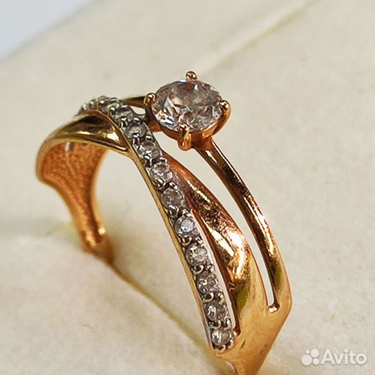 Кольцо золотое (арт 125878) Д15