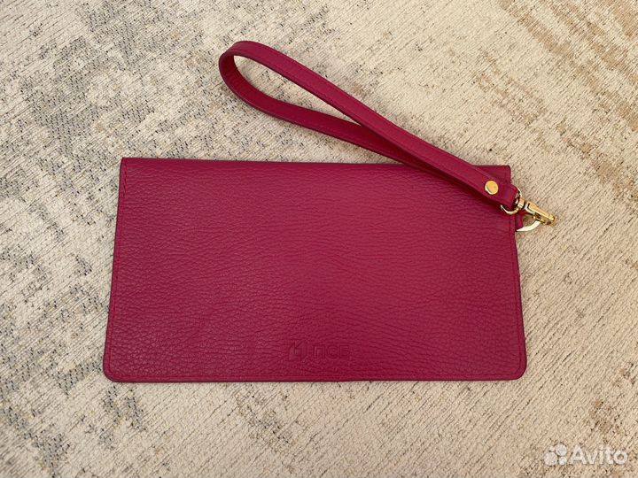 Сумка клатч цветочный розовый