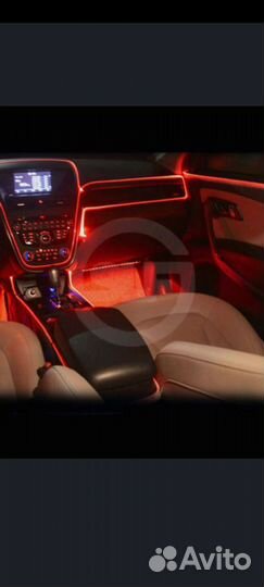 Неоновая лента в авто