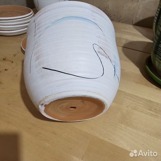 Керамические горшки для цветов бу