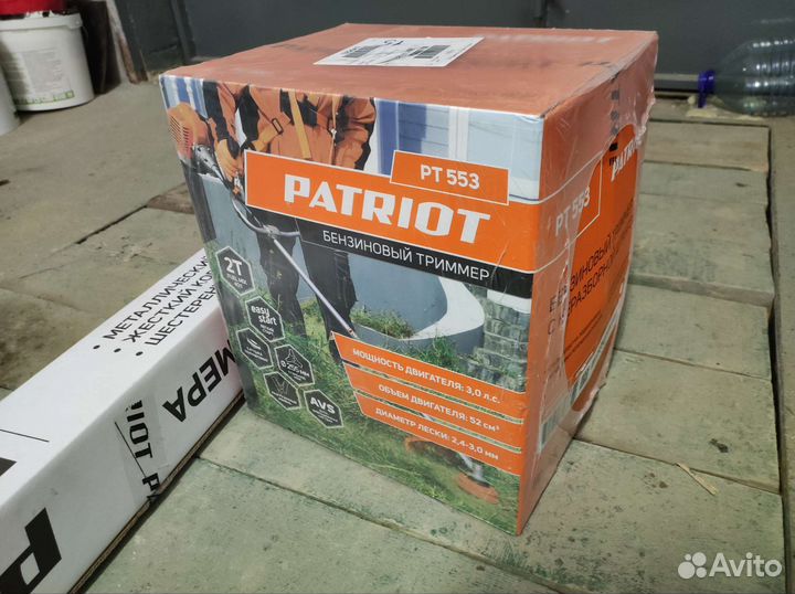 Триммер бензиновый patriot PT 553, 3 л.с., 44 см