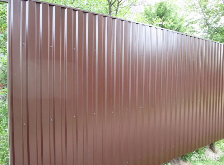 Забор профнастил прочный