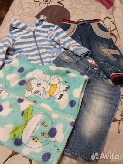 Детские вещи на мальчика 74-80 размер,пакетом