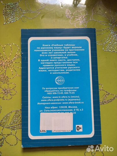 Учебные таблицы по русскому языку, 5-11 кл