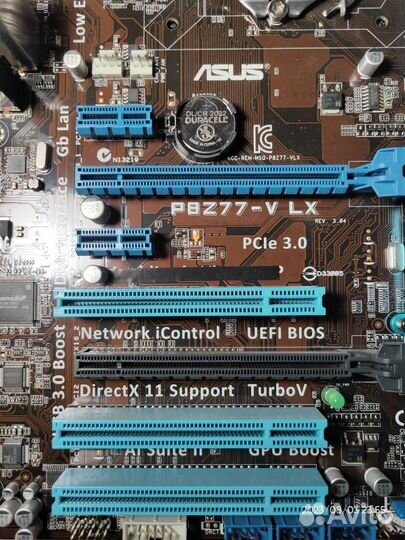 Asus P8Z77-V LX + Intel Core i5 3470