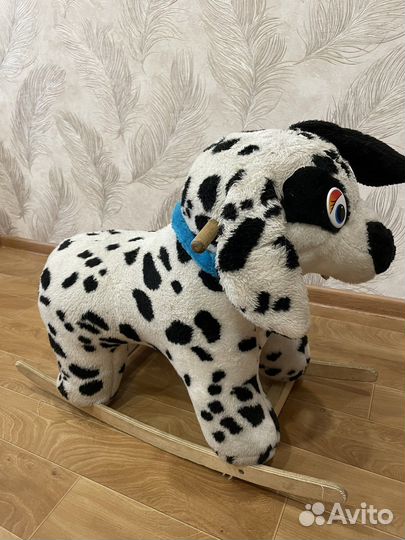 Собака качалка детская