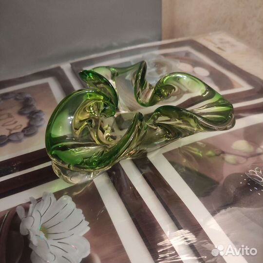 Пепельницы цветное гутное стекло СССР