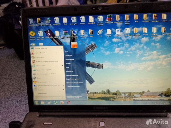 Ноутбук hp compag presario c 700