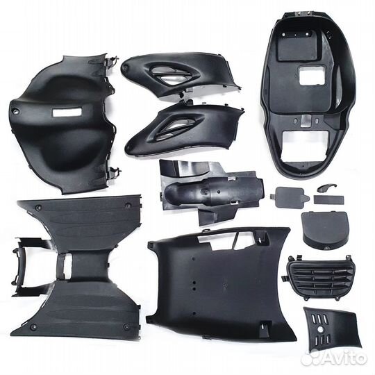 Комп-кт пластика Honda Joker 50/90 черные элементы