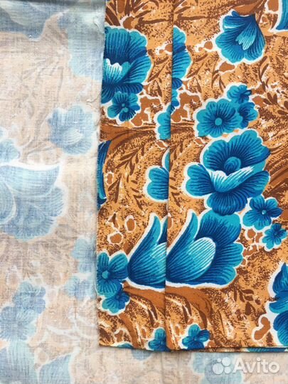 Отрез ткани СССР сатин