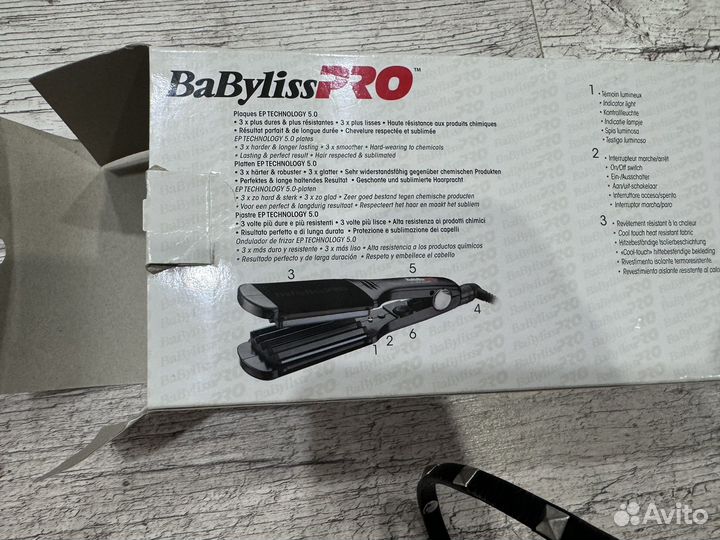 Щипцы гофре babyliss Pro EP technology 5.0