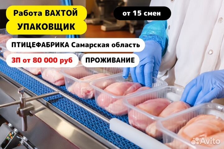 Упаковщик в Самарскую обл/ Проживание/Питание