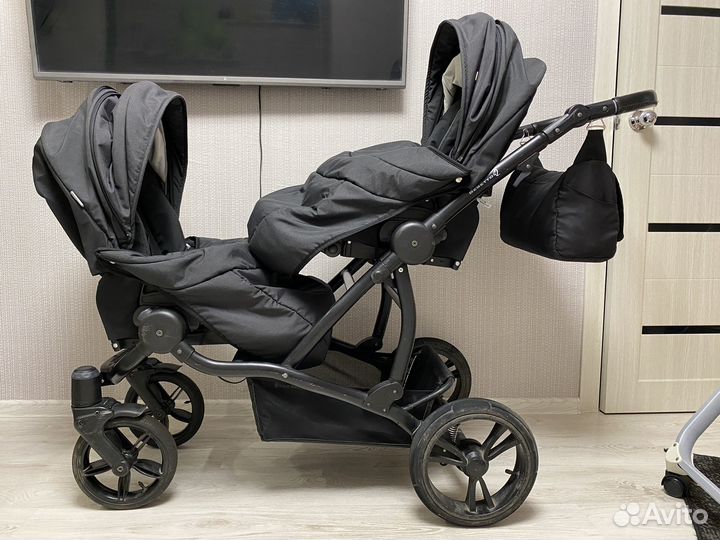 Коляска для двойни bebetto 42