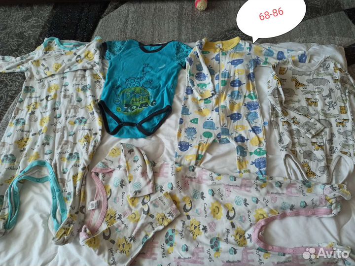 Продам детские вещи на девочку пакетом, рост 68-86