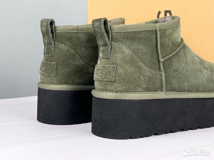 Угги на платформе UGG Ultra Mini Platform Green