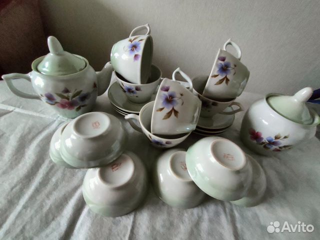 Чайный сервиз «Фиалка» СССР