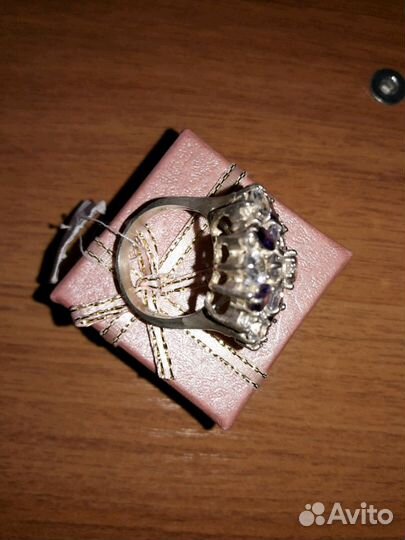 Кольцо серебро