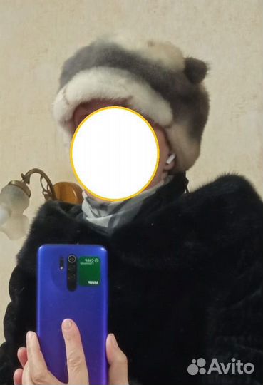 Шапка норковая женская бу