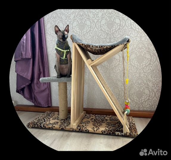 Домик для кошки с когтеточкой новый на заказ
