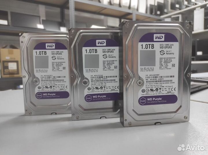 Жёсткий диск WD Purple 1TB WD10purx