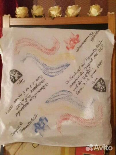 Юбилейный платок СССР винтаж