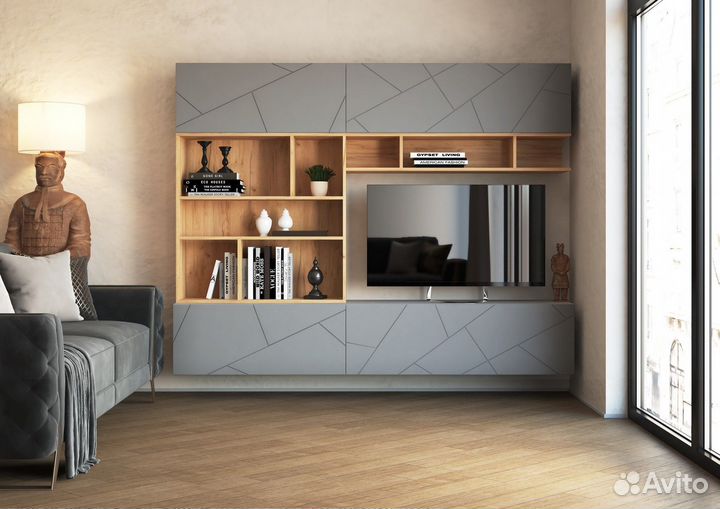 Стенка в гостиную Гранж 3 (модульная)