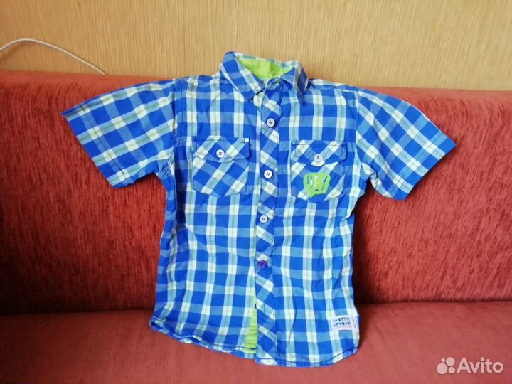 Рубашки с длинным и коротким рукавом р.110-116