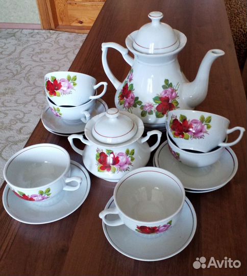 Сервиз чайный новый дулёво