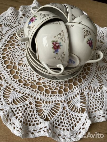 Набор посуды чашки блюдца