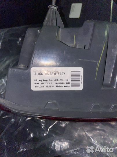 Задний правый фонарь Mercedes GLE W166