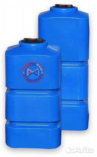 Пластиковая ёмкость 750 литров, квадратная