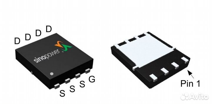 Микросхема SM4370nskp N-Channel MOSFET 30V 50A