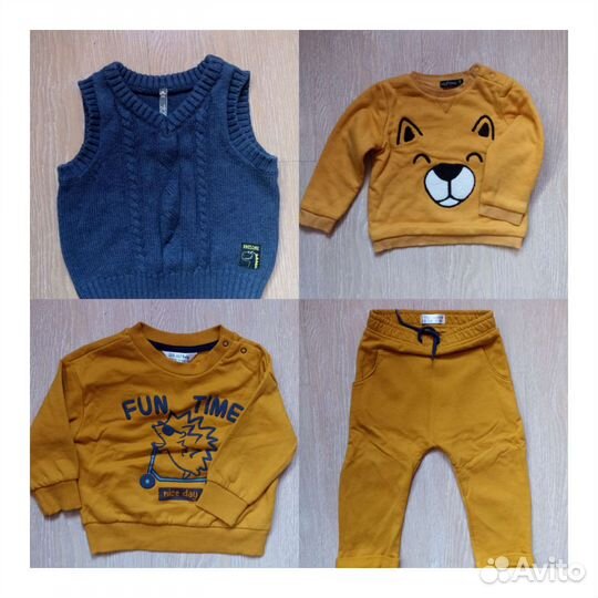 Пакет вещей на мальчика 80-86