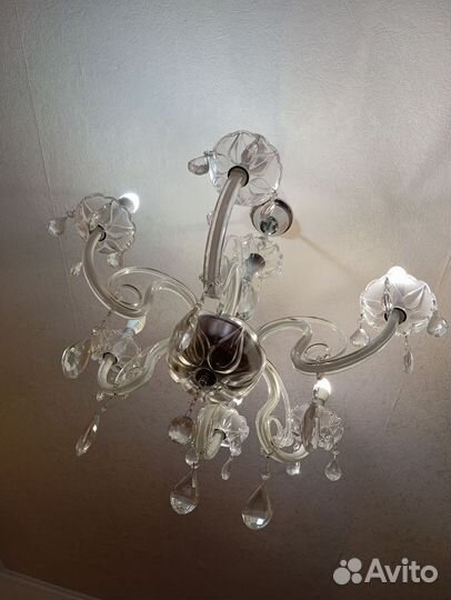 Люстра потолочная хрустальная
