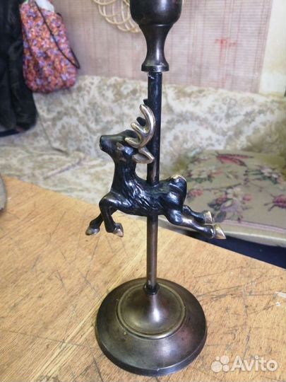 Подсвечник латунный. 