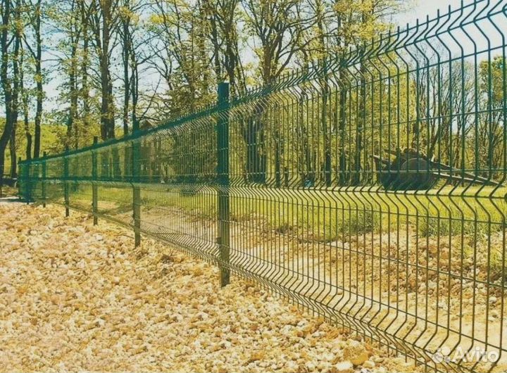 Забор сетка 3D производство