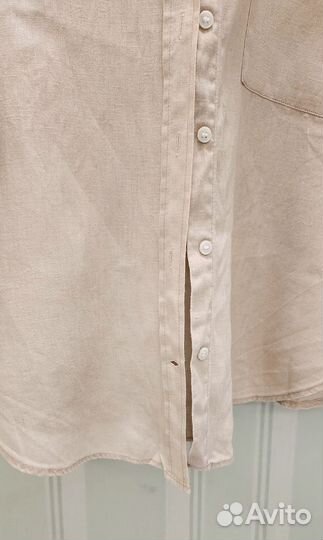 Рубашка лен zara женская