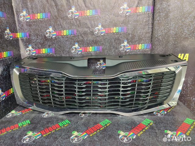 Решетка киа рио 11 радиатора kia rio 3 новая хром