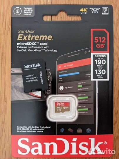 Карта памяти Sandisk microsdxc 512GB