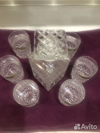 Хрустальный набор для виски