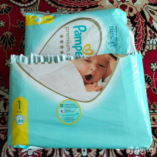 Подгузники Pampers Premium Care 1 (2-5 кг), 89 шт