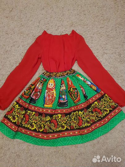 Блузка,юбка в народном стиле