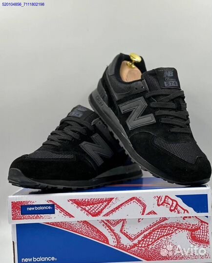 Кроссовки New Balance 574 Black (Арт.22794)