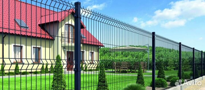 Забор из 3D сетки