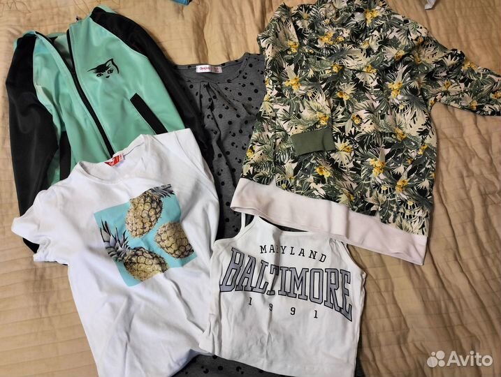 Вещи на девочку пакетом рост 134,140,146